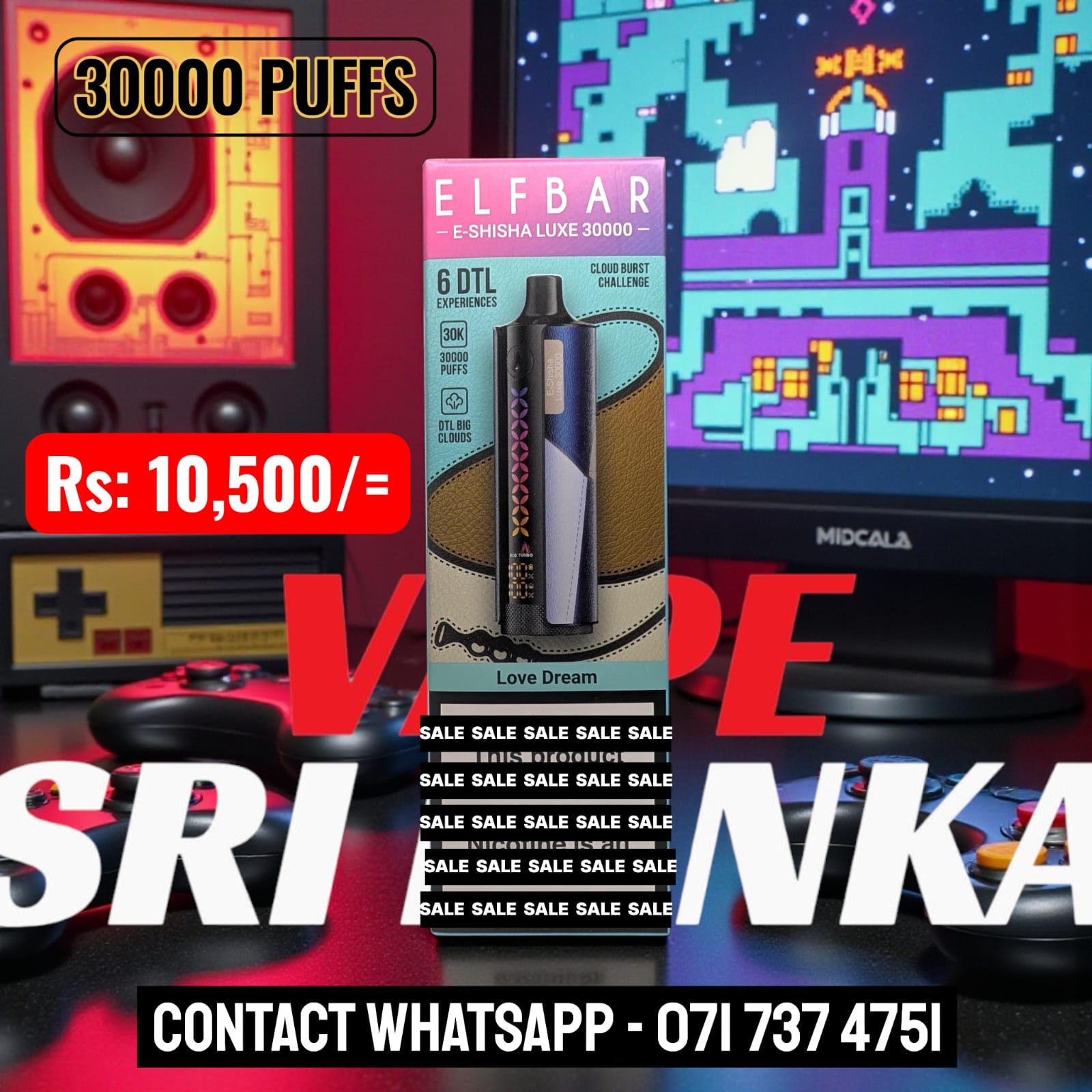 Elfbar E-Shisha Luxe 30000 Puffs – Premium DTL Disposable