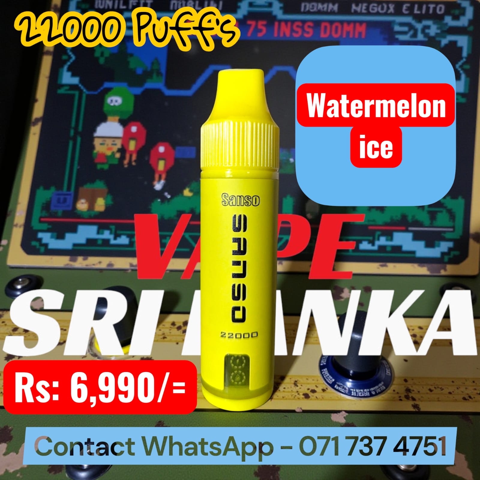 Sanso 22000 Puffs Disposable Vape | Long-Lasting & Rechargeable